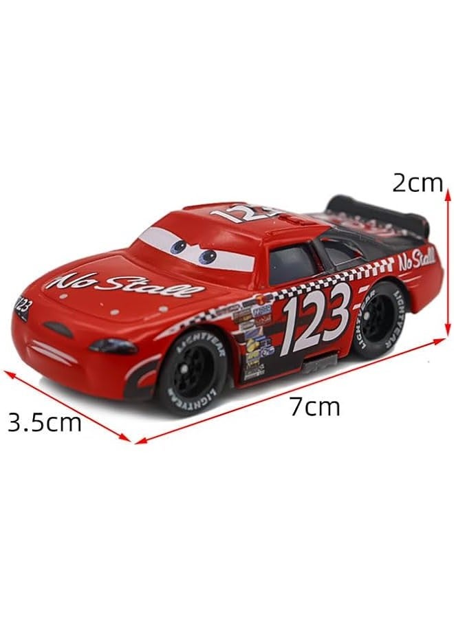 Movie Cars 2 3 Cars Assortment NO.123 Todd Marcus McQueen Mater Chick Hicks Doc Hudson Brick Yardley T.G. Castlenut Toy Car 1：55 Loose Diecast Vehicles Toys Set Children Car Toy - Image 2