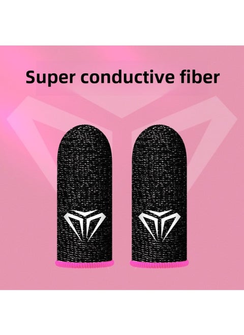 Game Finger Set Chicken Eating Artifact King E-sports Game Touch Screen Silver Fiber Breathable Sweat-proof Mobile Game Finger Set-Product Color: Luxury S02 E-sports Finger Set/unlimited Sales Platform