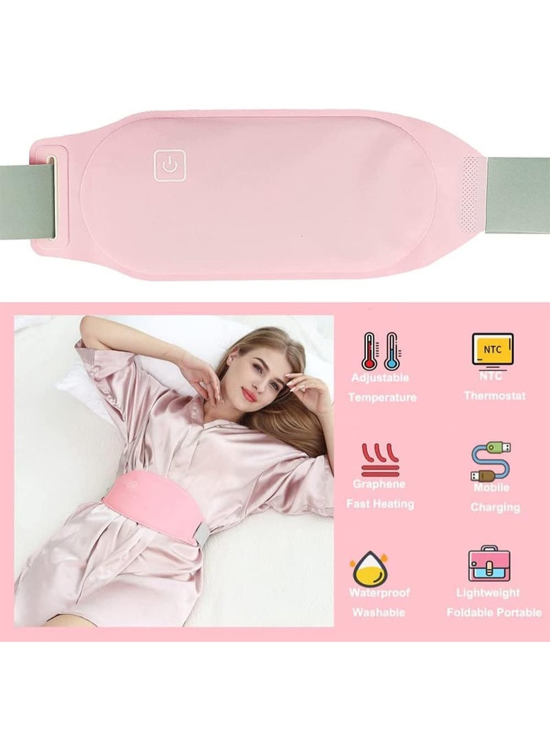وسادة حرارية محمولة للنساء – لتخفيف آلام الدورة وآلام الظهر – قابلة للشحن وإعادة الاستخدام - Image 4