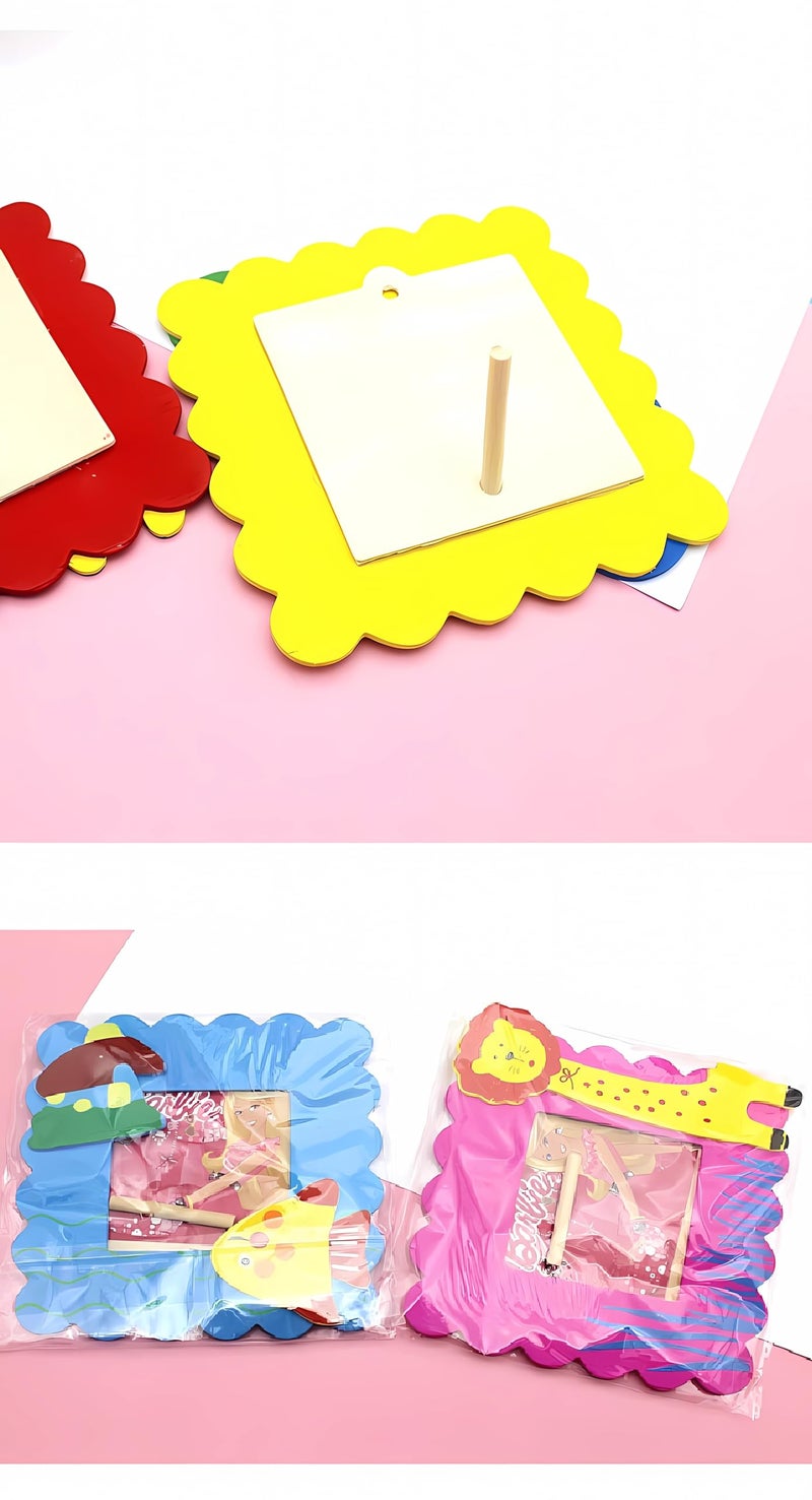 SILLYME 30pcs Cute Wooden Photo Frame for Return Gifts Birthday Party - Return gift for kids birthday party in bulk for girls boys - birthday return gift for kids age 6-10 6-12 years - Image 3