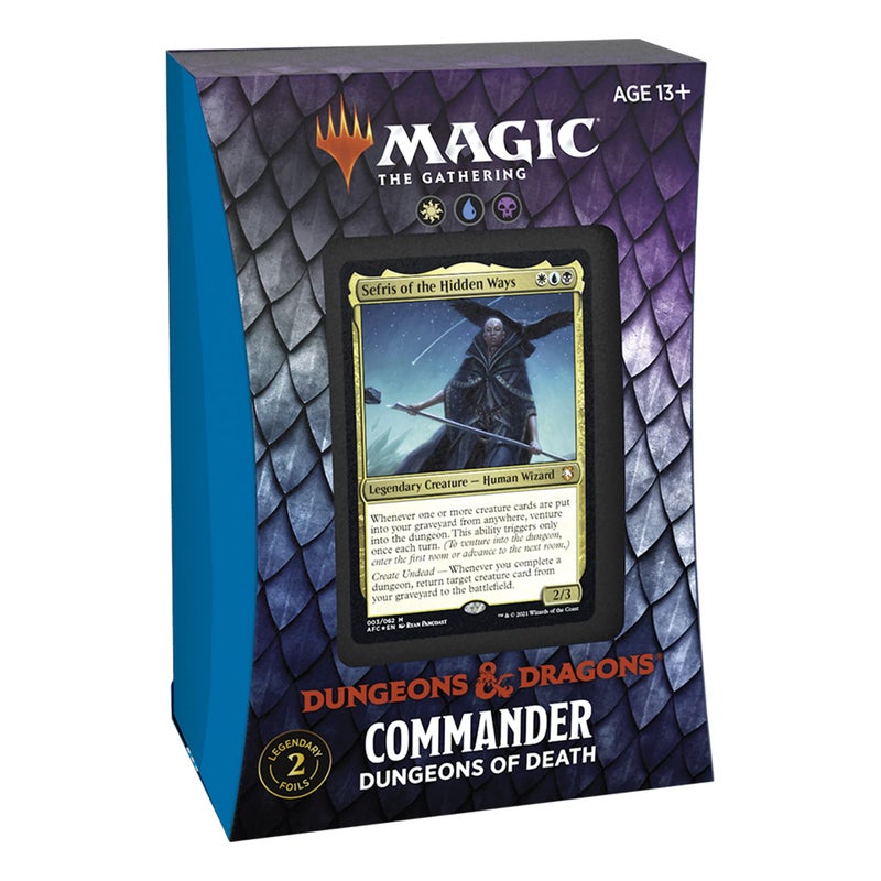 ماجيك ذا غاذرنغ السحر: The Gathering Adventures in the Forgotten Realms Commander Deck-Dungeons of Death (White Blue Black) - Image 2
