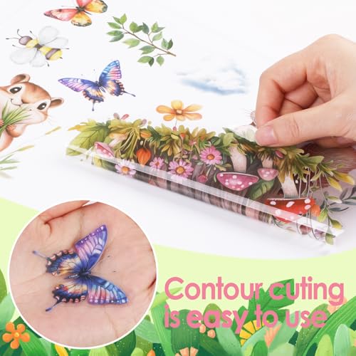 KIKISML 99 PCS Spring Window Clings, 9 Sheets Spring Animals Window Stickers with Cute Fox, Rabbit, Squirrel, Hedgehog, Owl, Deer for Home School Office Party Decor Glass Window Display Supplies - Image 4
