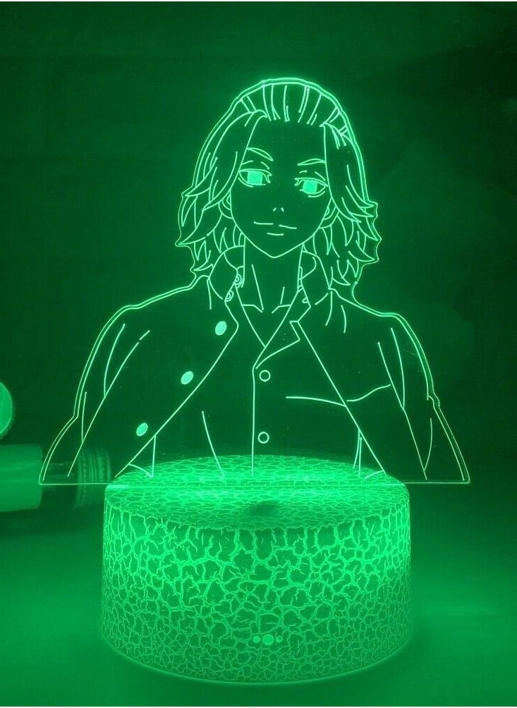 althiqahkey - Anime Lamp Tokyo Revengers Mikey Led USB Touch 3D Night Light Decor Collectible - Image 1