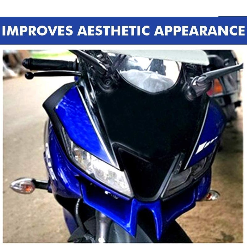 Pivalo PVFFAW1 Motorcycle Front Fairing Aerodynamic Winglet 2.0 for R15 V3 (Blue) - Image 4
