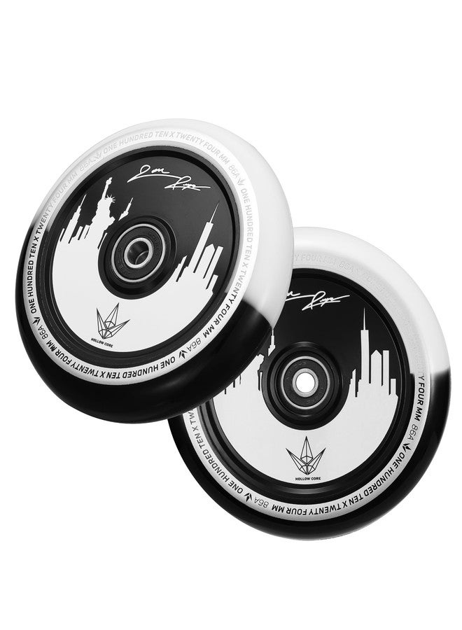Envyscooters زوج من عجلات Envy Scooters Jon Reyes Signature - 110 مم × 24 مم - أسود/أبيض - Image 1