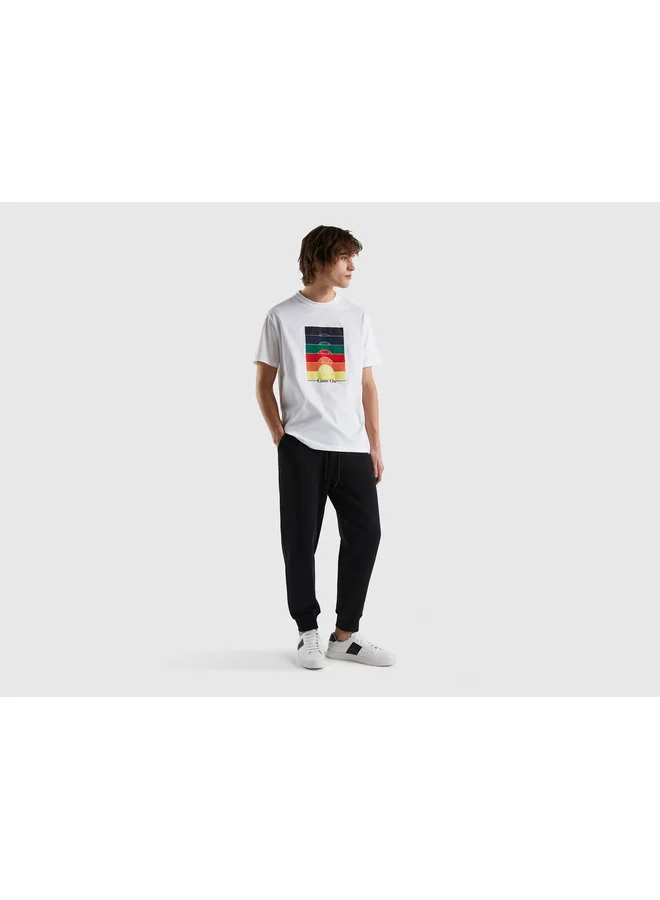 UNITED COLORS OF BENETTON Sweat Joggers In 100% Cotton
