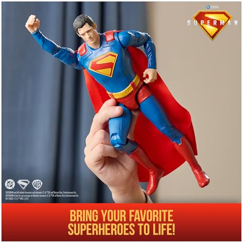DC Comics, Superman 12-inch Superhero Action Figure, Kids Toys for Boys and Girls Pretend Play, for Ages 4 and Up - Image 3
