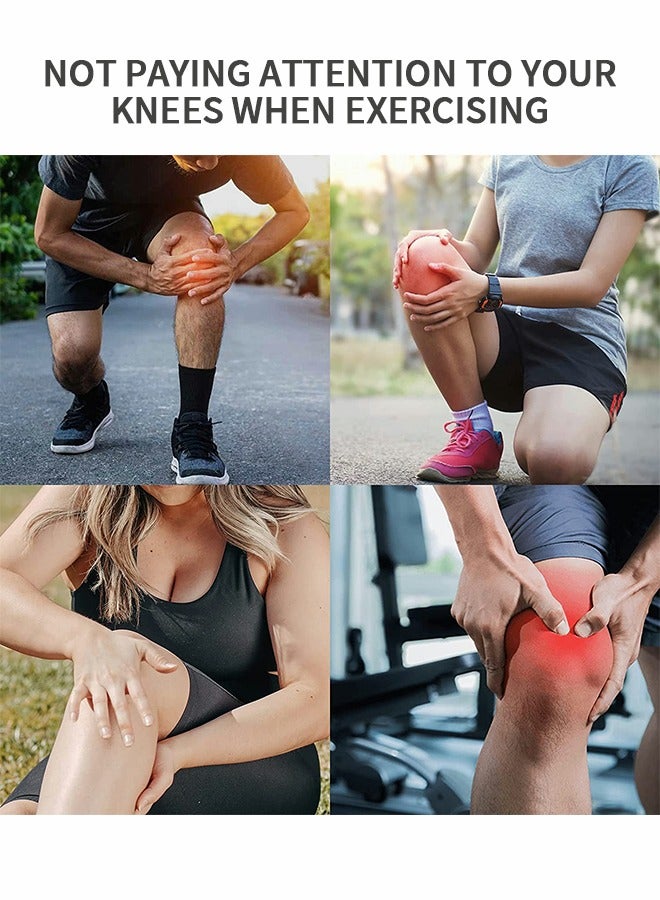 GROIC The Knee Pads with Thick Eva Foam Pads Can Adjust The Kneeling Pads, Anti -collateral Sponge Sports Knees, Suitable For Football Basketball Fitness Roller Skating, Sports Protective Gear  - Image 4