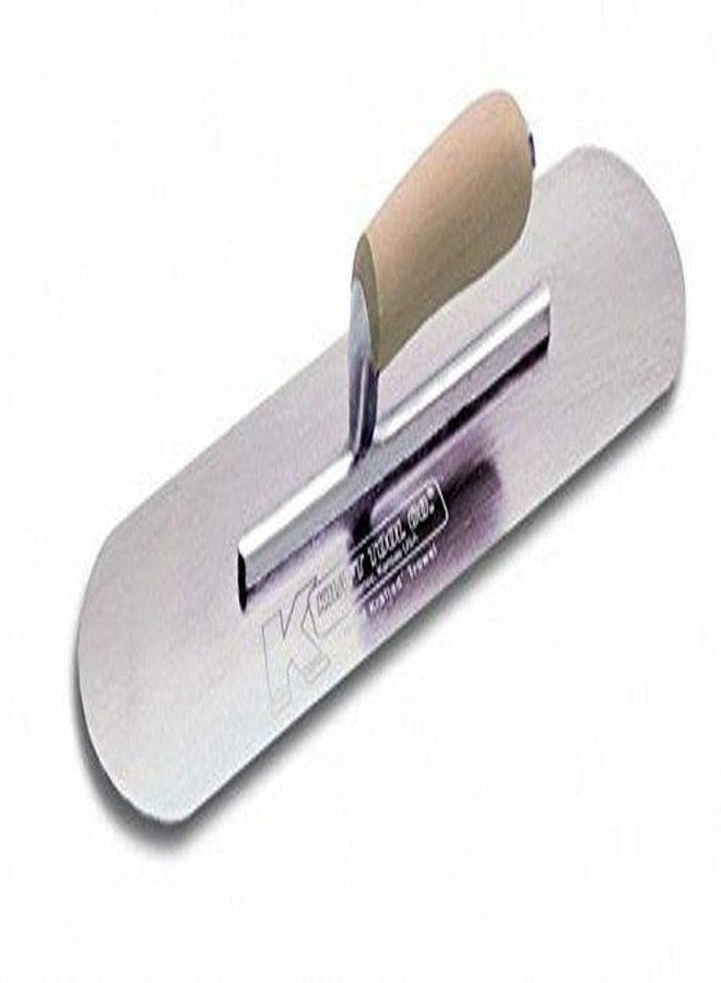 Kraft Tool CF326 Swedish Stainless Steel Pool Trowel with Camel Back Wood Handle, 12 x 3-1/2-Inch - Image 2
