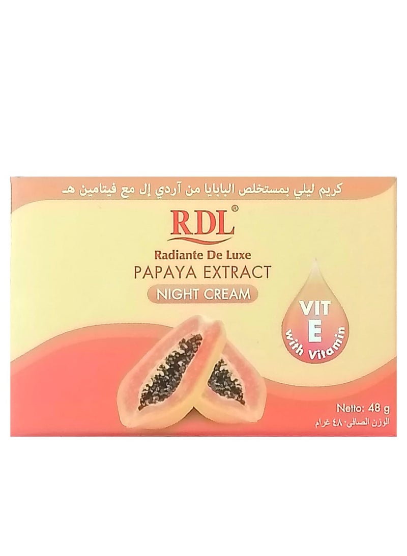 ار دي ال كريم ليلي بخلاصة البابايا 48 جرام مع فيتامين E