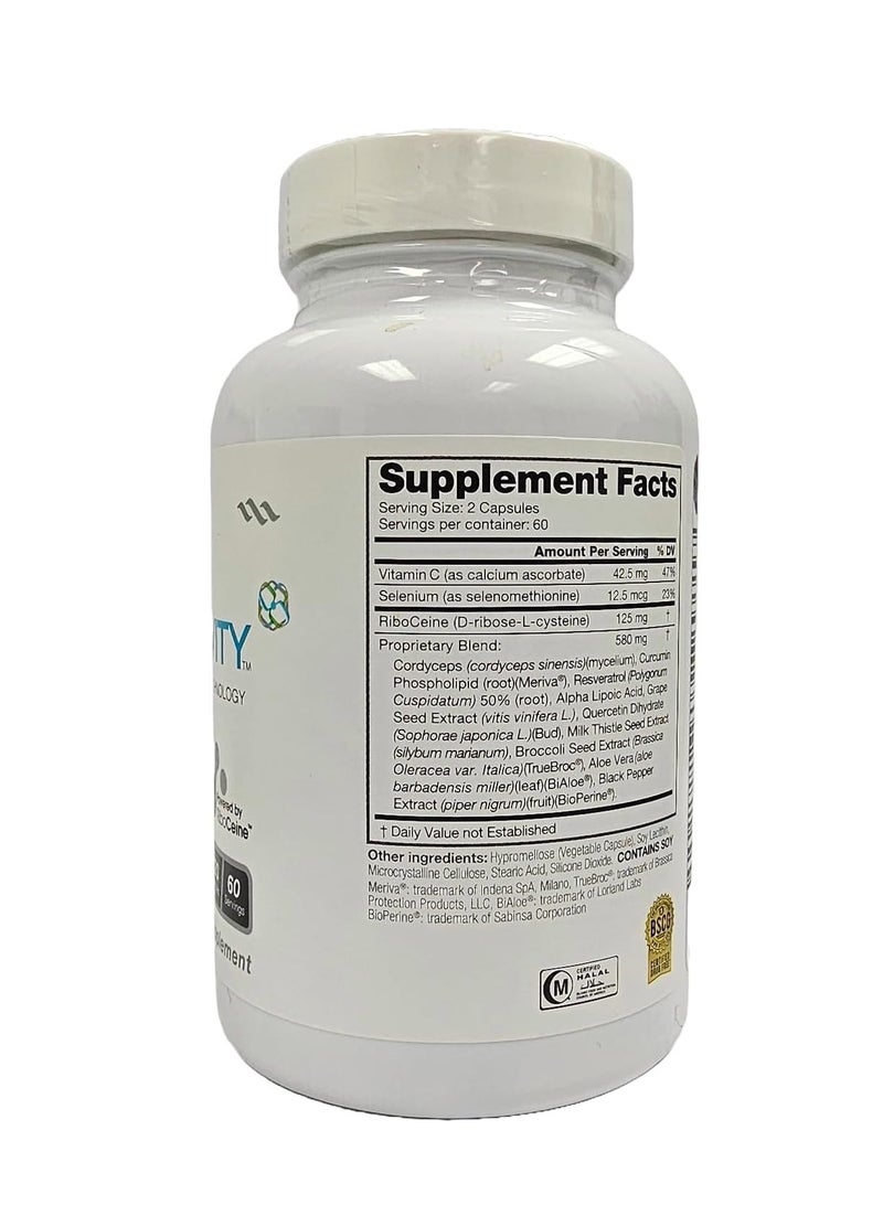 Cellgevity Advanced Riboceine Technology, 120 Vegetable Capsules, 60 Servings (Pack of 2) - Image 2