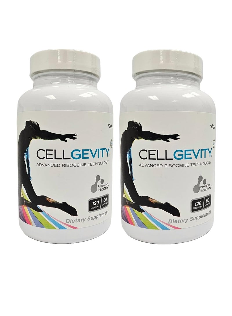 Cellgevity Advanced Riboceine Technology, 120 Vegetable Capsules, 60 Servings (Pack of 2) - Image 1