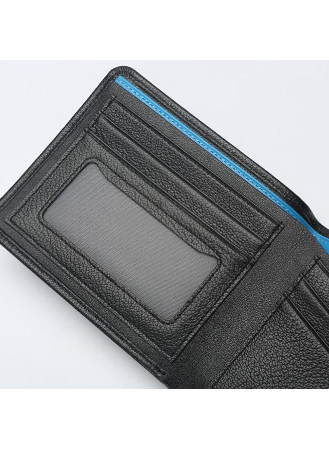 Hongu Men's Wallet, Business-style Top-grain Leather Short Wallet, Gift Box Set, Birthday Present For Boyfriend - Image 4