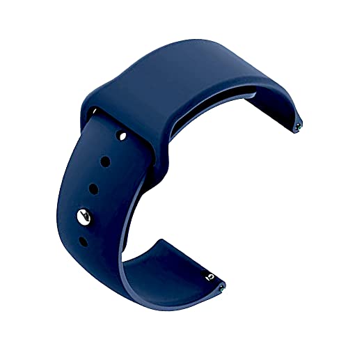 NOTYEX Soft Silicone Strap Replacement Band for Apple || Realme || Boat || Noise || Fireboltt || Amazfit || Samsung || Oneplus Smart Watch Straps (BLUE/GREEN/WINRED, 22MM) - Image 4
