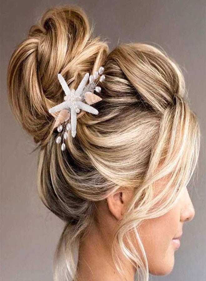 CASDRE Starfish Hair Clip Sea Shell Beach Wedding Hair Accessories for Women - Image 3