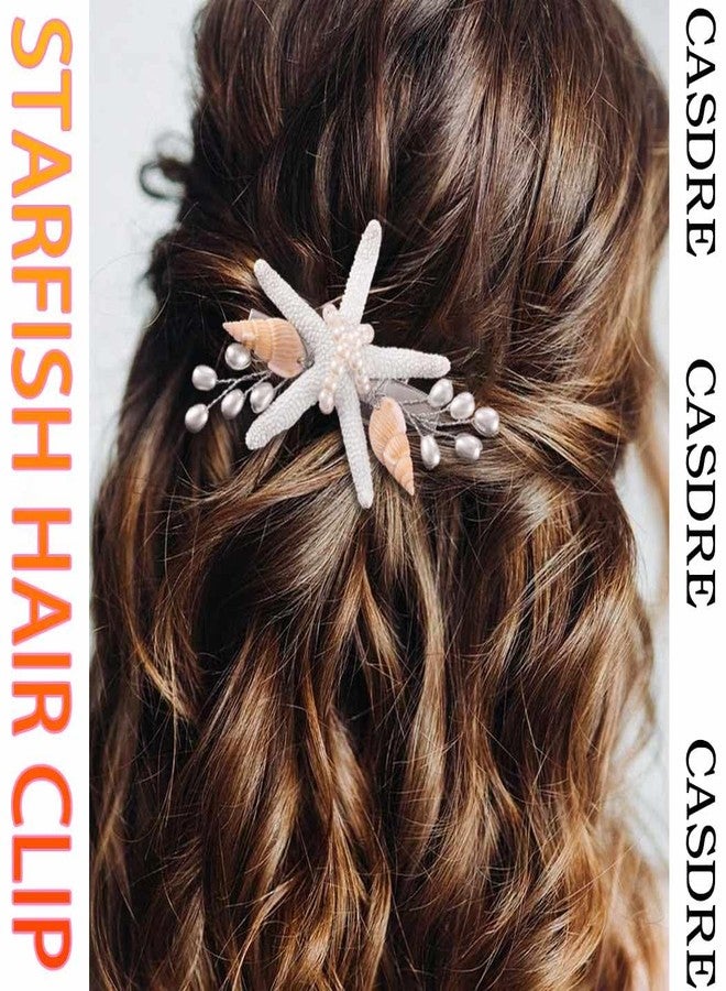 CASDRE Starfish Hair Clip Sea Shell Beach Wedding Hair Accessories for Women - Image 5