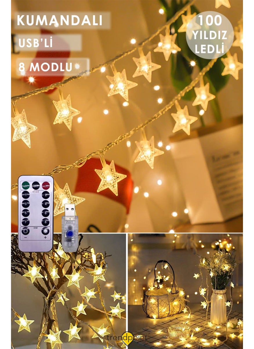 Technosmart Trendpoint 100 Star LED 10MT. 8 Modes Decorative LED Strip Light Christmas Decoration with Remote Control  - Image 3