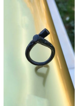 The Collection Ring Knot Model Adjustable Black Ring  - Image 1