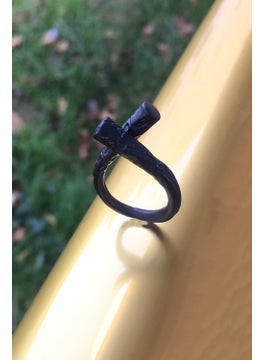 The Collection Ring Knot Model Adjustable Black Ring  - Image 3