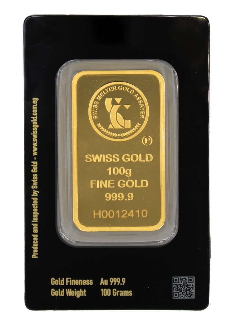 Swiss gold - 999.9 Hatha Min Fadl Rabbi Minted Bar 24KT - 100 grams - Image 1