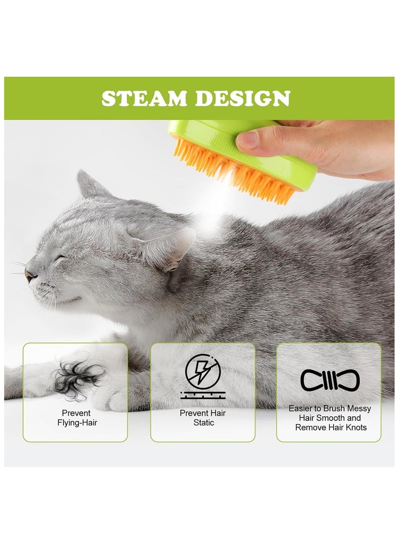 SKY-TOUCH 3 In1 Cat Hair Steam Brush, Steamy Cat Brush for Shedding and Grooming, Self Cleaning Steam Cat Brush for Massage, Pet Hair Grooming Brush Comb for Cat Dog, Spray Comb Mist Brush - Image 4