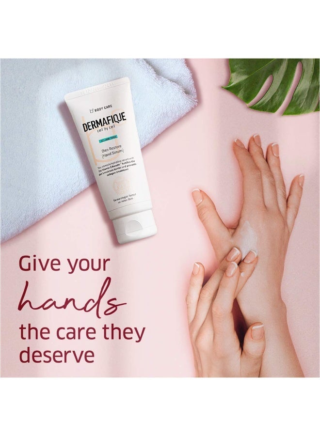 Dermafique Oleo Restore Hand Cream 50g, For Soft, Supple, Ageless hands, Protects from UV Induced damage, 10x Vitamin E, Glycerin, For Dry & Rough Hands, For Women & Men, Prevents Collagen Breakdown - Image 2