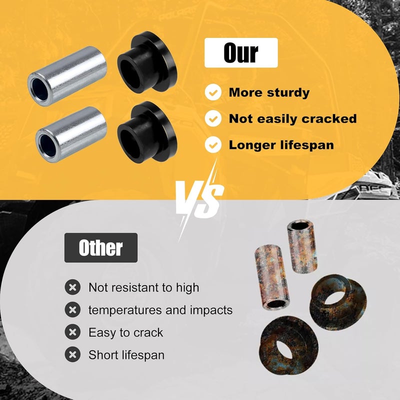 RYANSTAR RACING Front Shock Bushing Sleeve Kit for Polaris Ranger and RZR Models - Image 4