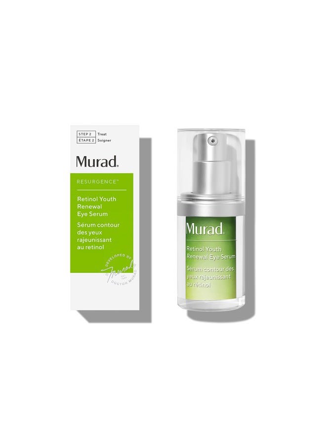 Murad Retinol Youth Renewal Eye Serum - Retinol Eye Serum Visibly Improves Undereye Puffiness Dark Circles and Reduces the Appearance of Fine Lines, Gentle Enough for Nightly Use - 0.5 oz - Image 1