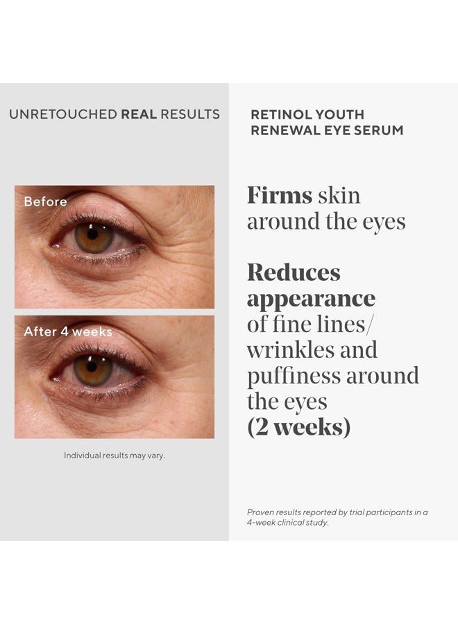 Murad Retinol Youth Renewal Eye Serum - Retinol Eye Serum Visibly Improves Undereye Puffiness Dark Circles and Reduces the Appearance of Fine Lines, Gentle Enough for Nightly Use - 0.5 oz - Image 3