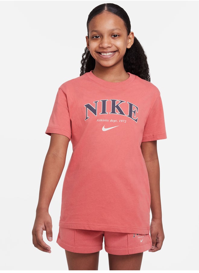 Nike Girls NSW Trend BF Tee Print  - Image 1
