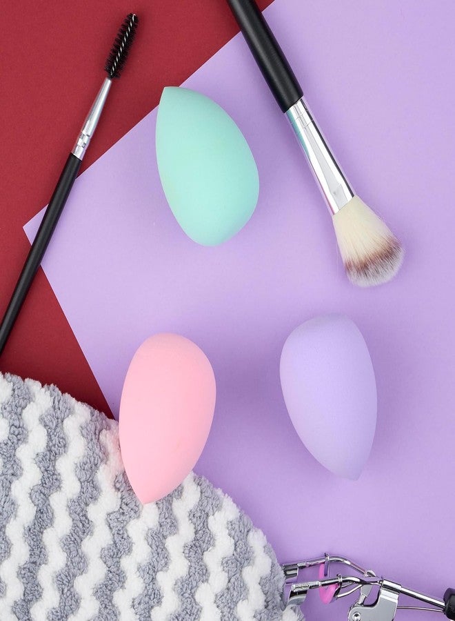 Zirak Premium Makeup Brush and Sponge Set - 2 Foundation Kabuki Brushes + 3 Beauty Blender Puffs - Flat Top Brush and Puff Combo for Liquid, Cream, and Powder Makeup - Pack of 5 - Image 5