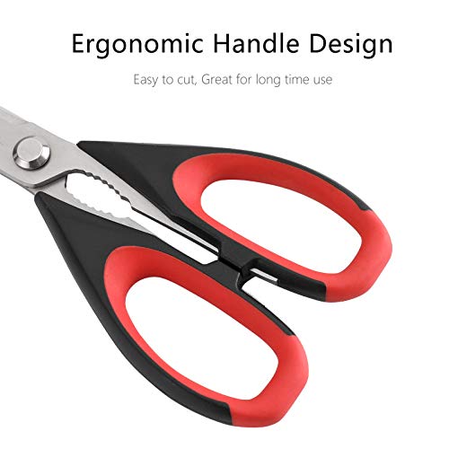 LIVINGO Kitchen Scissors Heavy Duty, 8.5 inch Dishwasher Safe Ultra Sharp Premium Heavy Duty Kitchen Shears, Multi Purpose Cooking Scissors Stainless Steel - Image 4