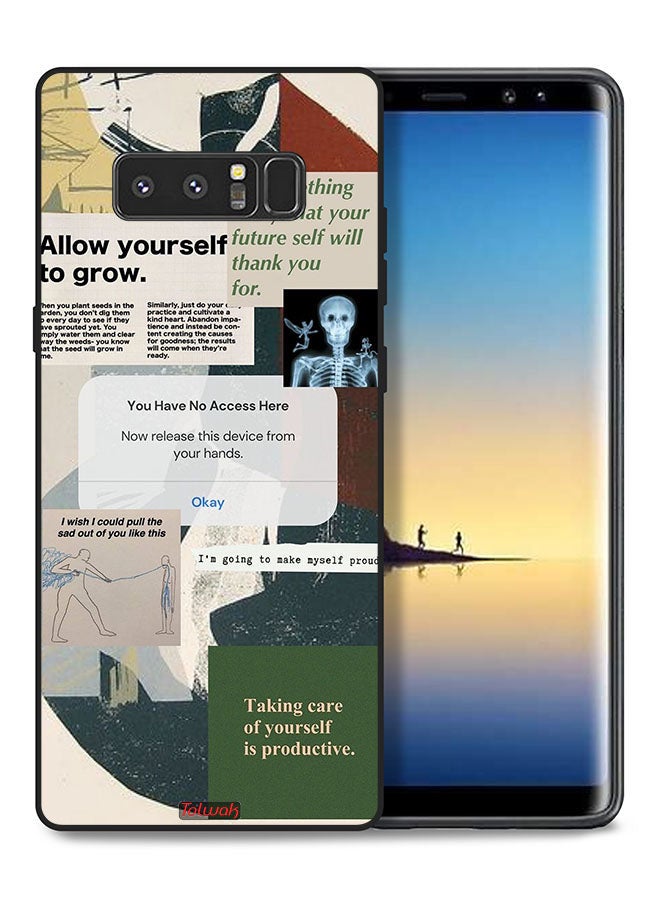 Tolwak Samsung Galaxy Note 8 Protective Case Cover Allow Yourself To Grow - Image 1