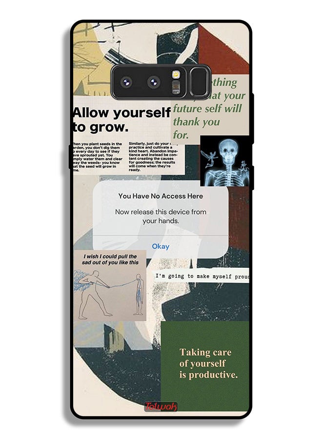 Tolwak Samsung Galaxy Note 8 Protective Case Cover Allow Yourself To Grow - Image 2
