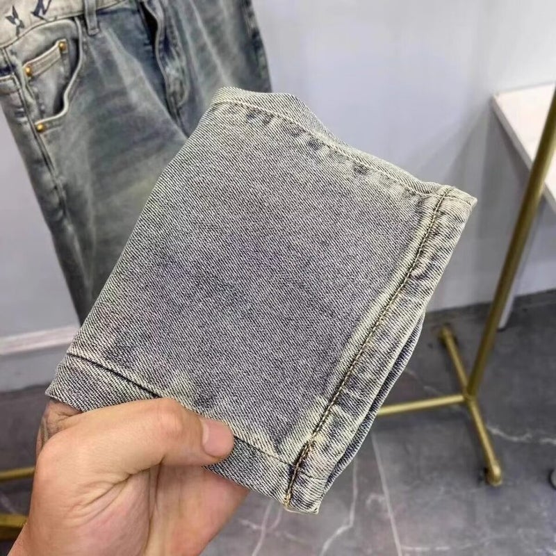 Unisex Classic Denim Jeans Loose Fit Daily Outdoor Wear - Image 3