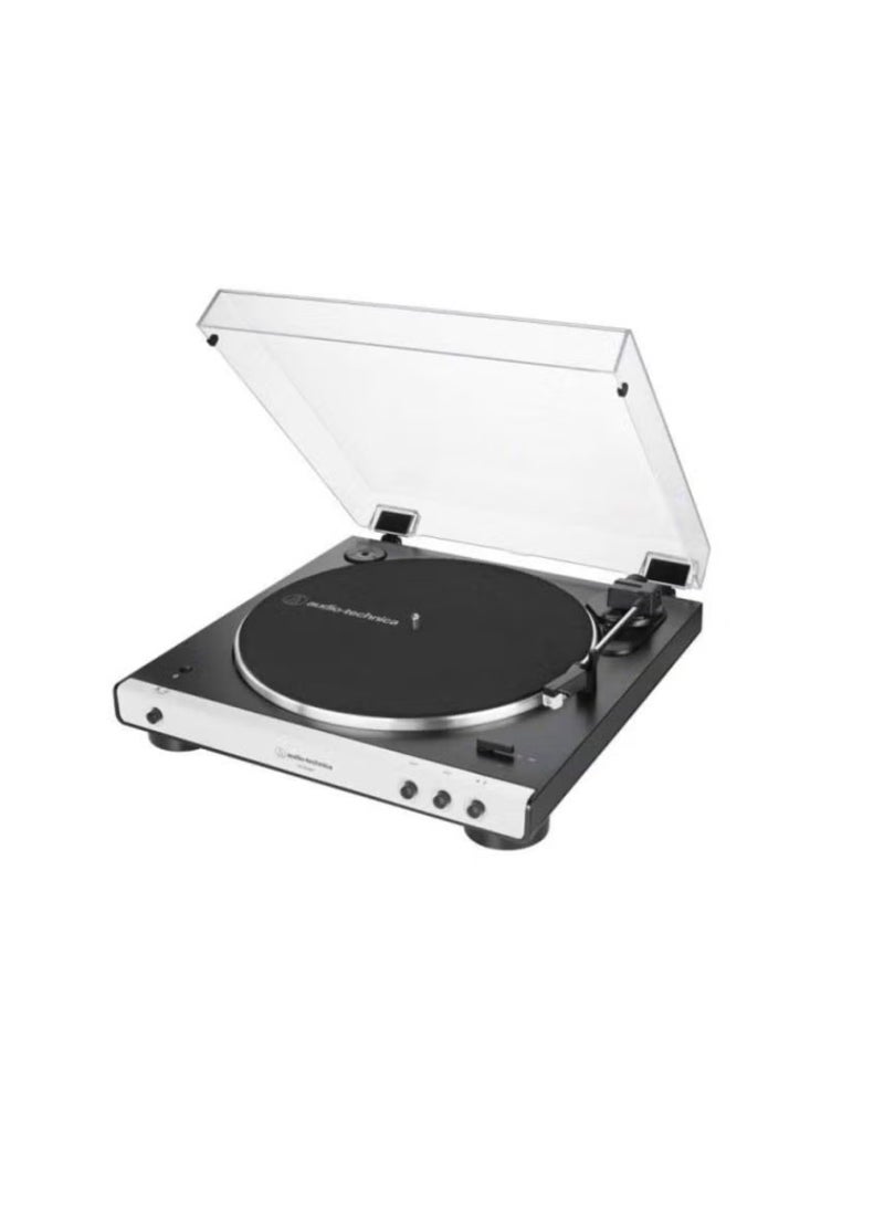 audio-technica جهاز تشغيل أسطوانات أوتوماتيكي بالكامل لاسلكي AT-LP60XBT أسود/أبيض - Image 1