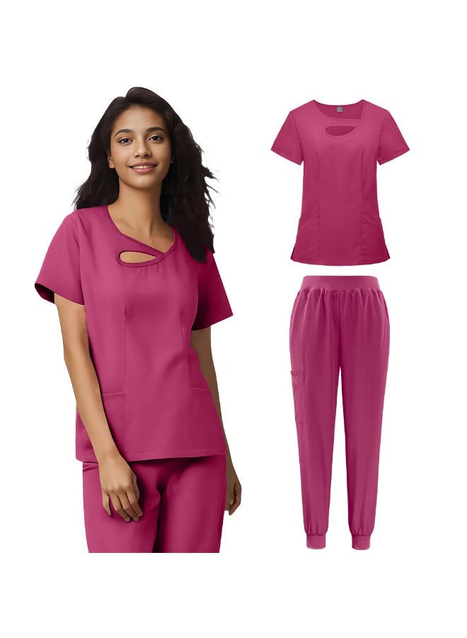 NIBEMINENT Design Nurse Uniform Set of Sweatshirts Clothes for Medical Women Beauty Salon Uniform Woman  Scrubs Uniforms Sets - Image 1