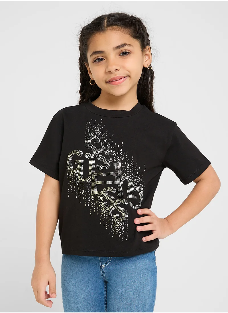 جس Kids Logo T-Shirt