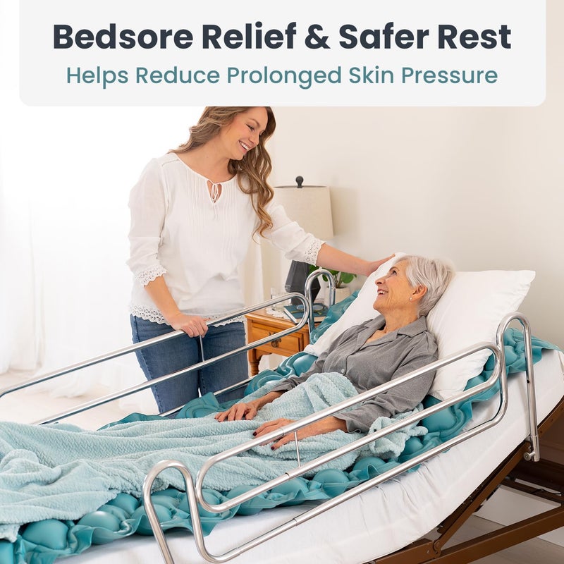 Pelegon Alternating Air Pressure Mattress Pad â€“ Hospital Bed Mattress Topper for Bedridden Patients, Pressure Relief Mattress Topper to Reduce Bed Sores, Whisper-Quiet Pump, Medical-Grade Support - Image 2