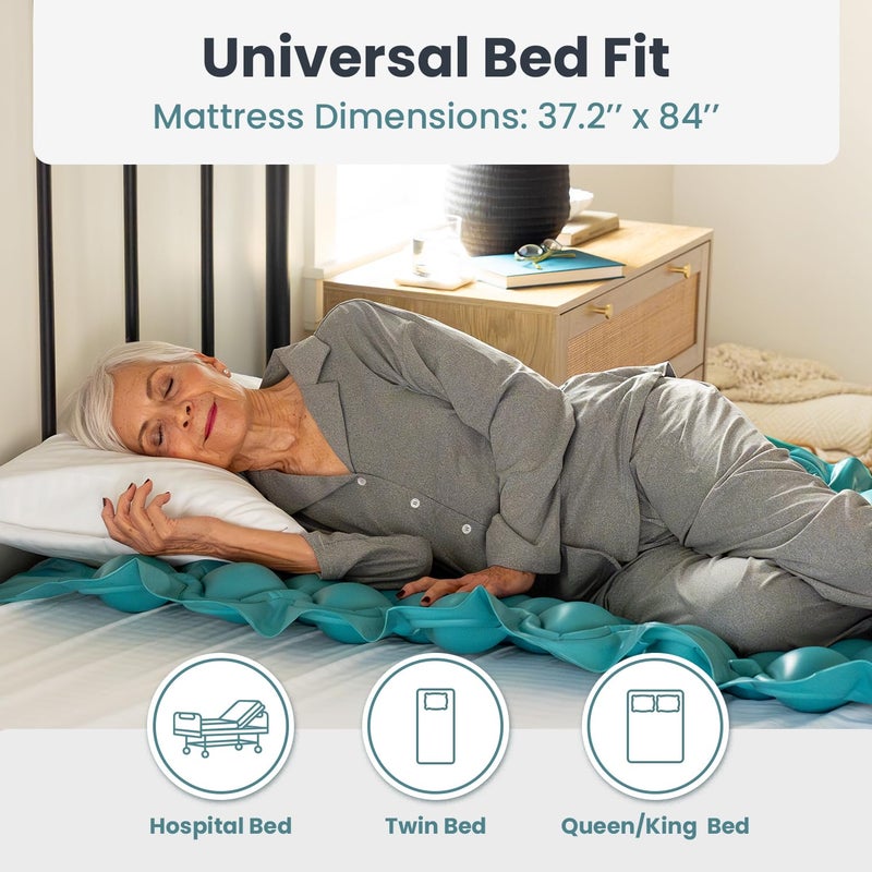 Pelegon Alternating Air Pressure Mattress Pad â€“ Hospital Bed Mattress Topper for Bedridden Patients, Pressure Relief Mattress Topper to Reduce Bed Sores, Whisper-Quiet Pump, Medical-Grade Support - Image 5