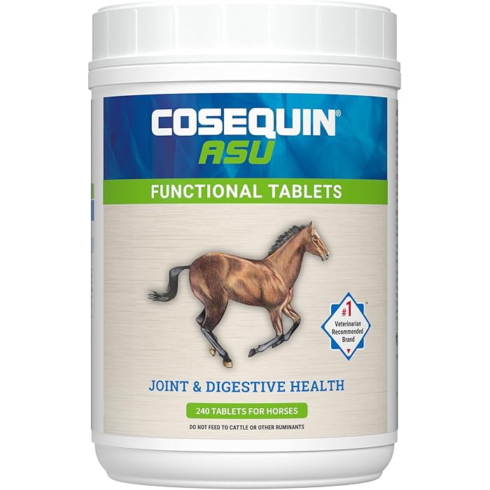 Nutramax Laboratories ASU Joint & Digestive Health Functional Tablets for Horses, 240 Tablets - Image 1