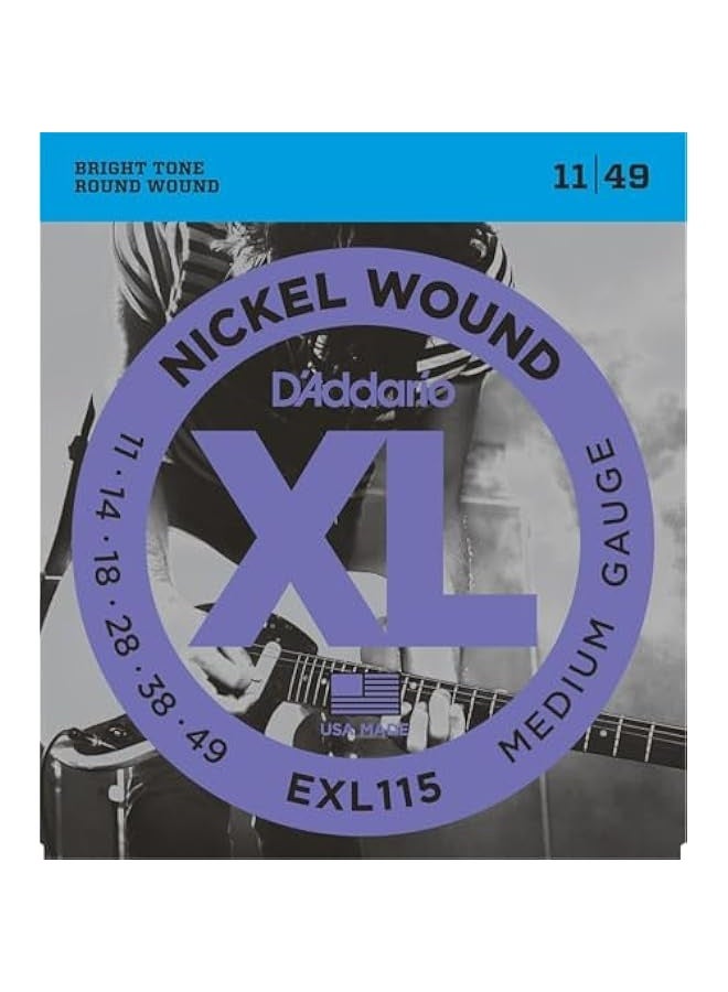 د'اداريو سلاسل جيتار كهربائية من النيكل بلوز/جاز روك 11-49 عبوتين - Image 1