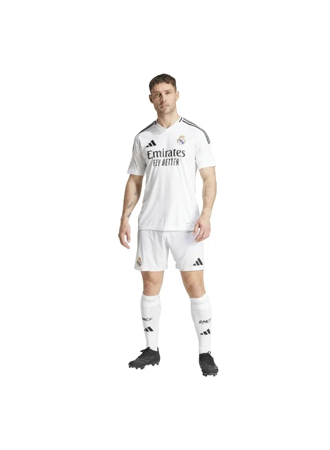 adidas شورت كرة قدم رجالي Real H أبيض XS