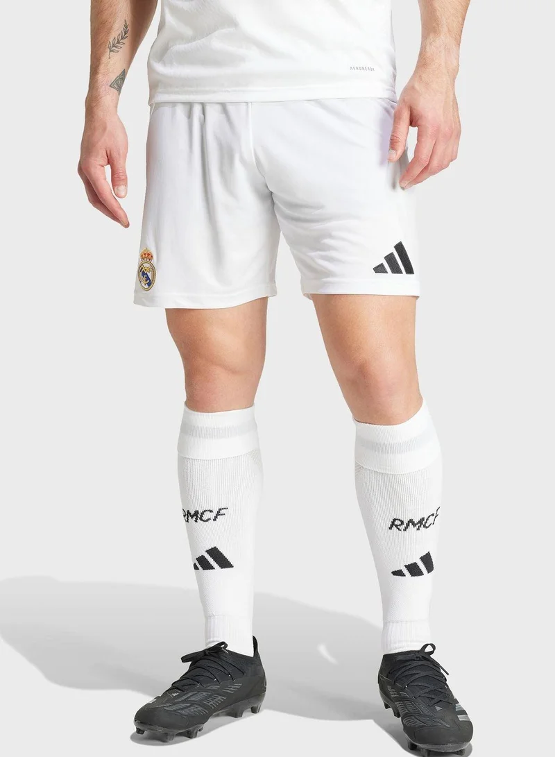 adidas شورت كرة قدم أبيض رجالي مقاس