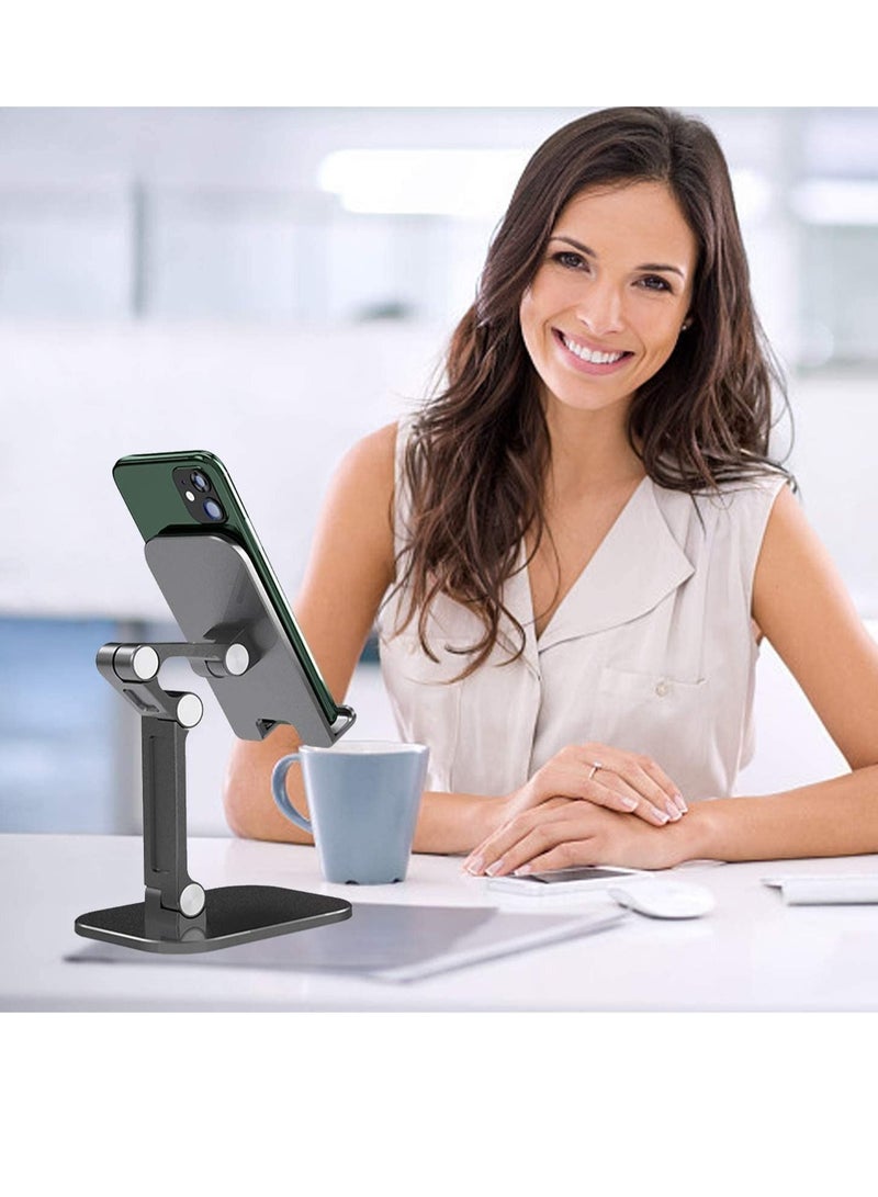 Foldable Portables Cell Phone Stand (Black) - Image 4