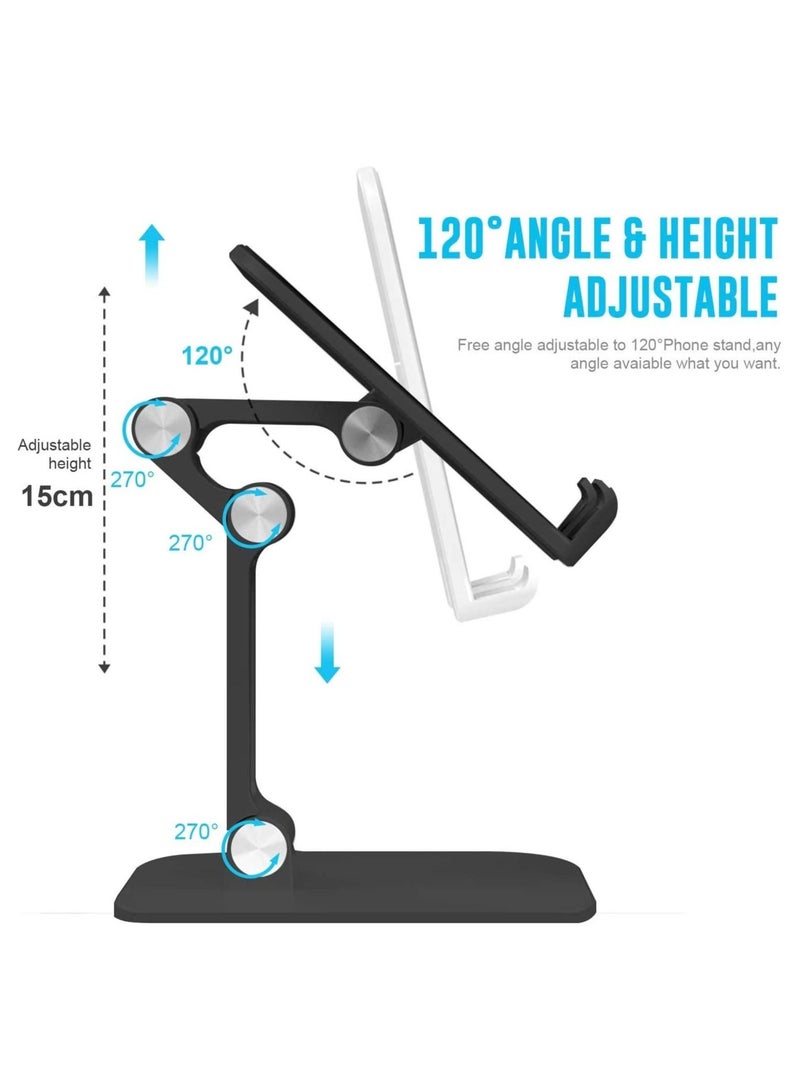 Foldable Portables Cell Phone Stand (Black) - Image 3