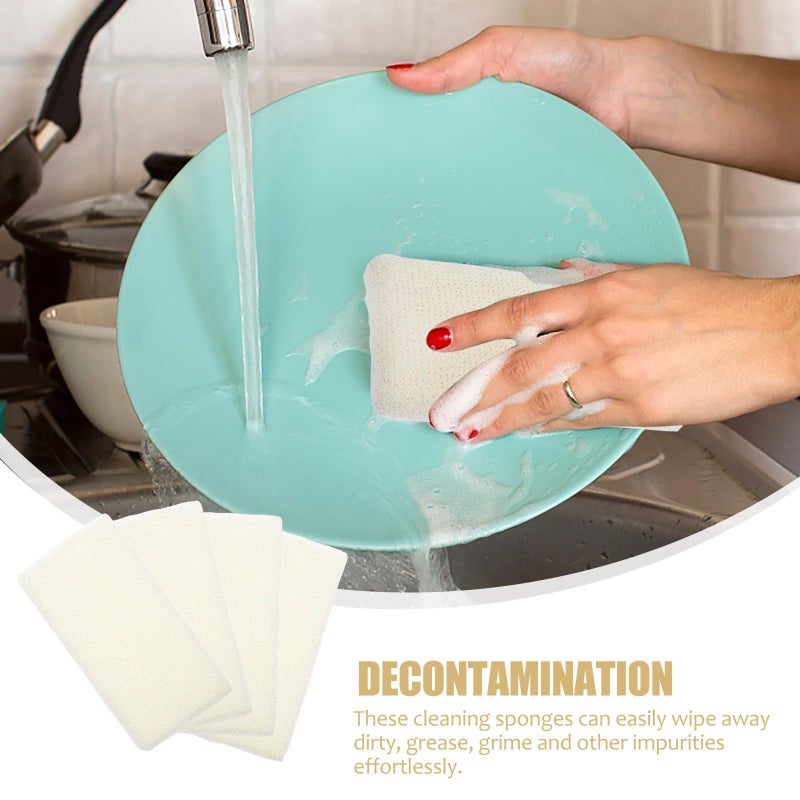 10pc Heavy Duty Kitchen Scrub Sponges Large Cellulose Dish Washing Set - Image 4