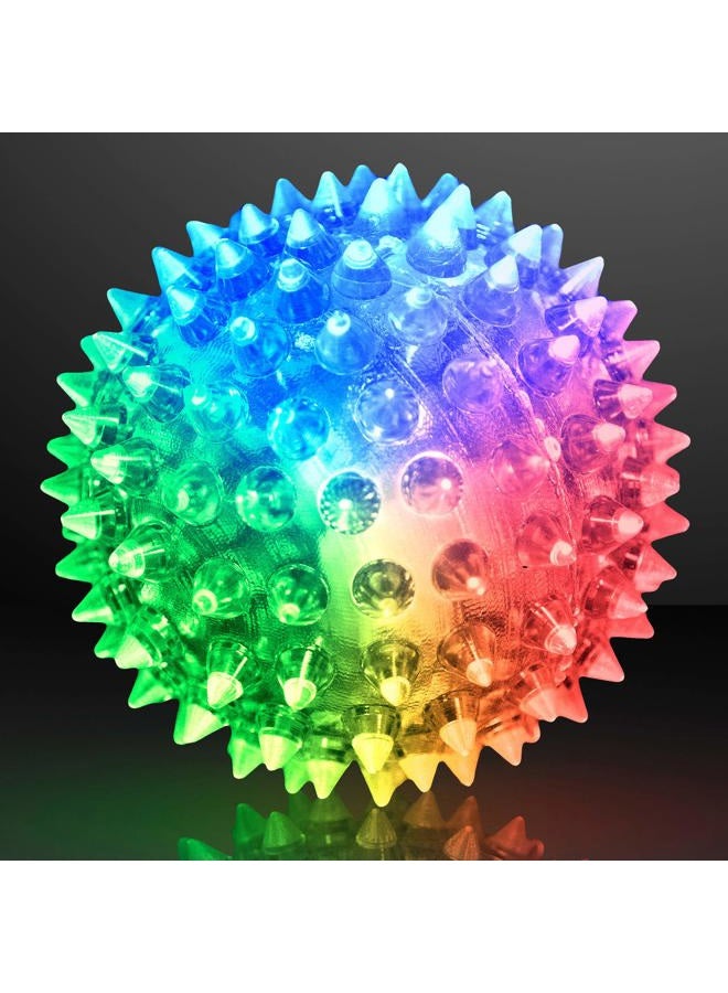 FlashingBlinkyLights Soft Spike Flashing Light Up Bouncy Balls (Set of 6) - Image 1