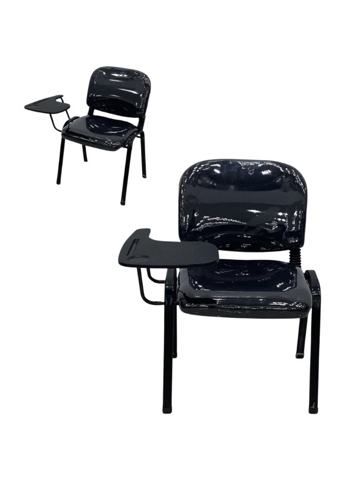 سمارت هوم كرسي مكتب مريح مع طاولة جانبية قابلة للإزالة - كرسي دراسة للمحاضرات والتدريب، مثالي للمكاتب والفصول الدراسية وغرف الاجتماعات - تصميم شبكي قابل للتهوية مع مقعد مبطن وإطار معدني متين - Image 5