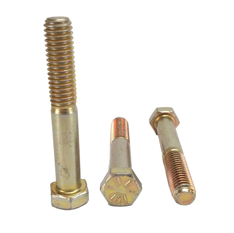 Chenango Supply 3/8-16 x 2-1/2" Hex Head Bolts, Grade 8 (3/4" to 4" Lengths in Listing) Hex Head Cap Screws (3/8-16x2-1/2 (25 pcs)) - Image 1